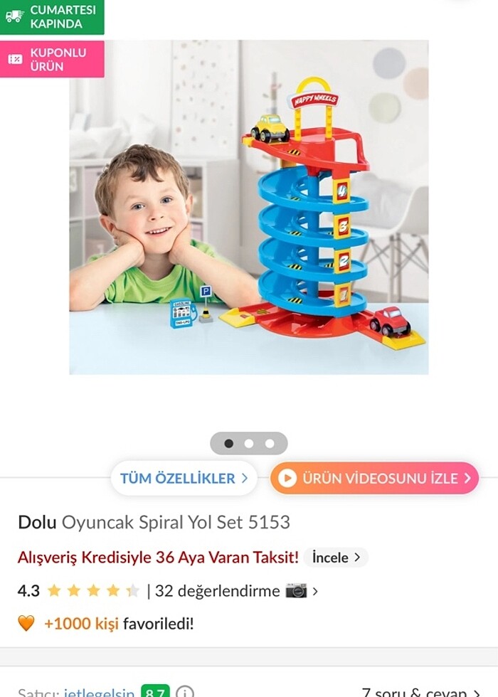 Spiral yol seti oyuncak - Görsel 2