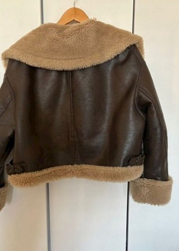 xs Beden siyah Renk KAHVERENGI ZARA BIKER CEKET