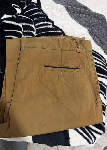 Erkek Kahverengi Regular Fit Fermuarlı Pantolon