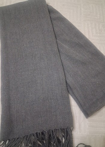 Gri ve Bordo Püsküllü  Şal.. - Görsel 2
