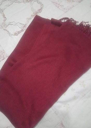 Gri ve Bordo Püsküllü  Şal.. - Görsel 4