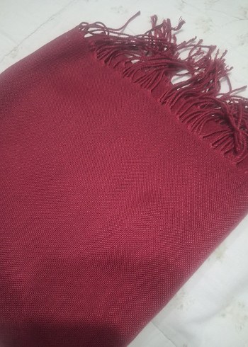 Gri ve Bordo Püsküllü  Şal.. - Görsel 3