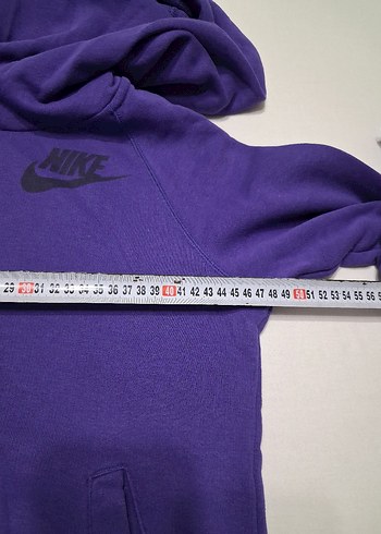 Mor Kapüşonlu Kadın Sweatshirt - Görsel 4