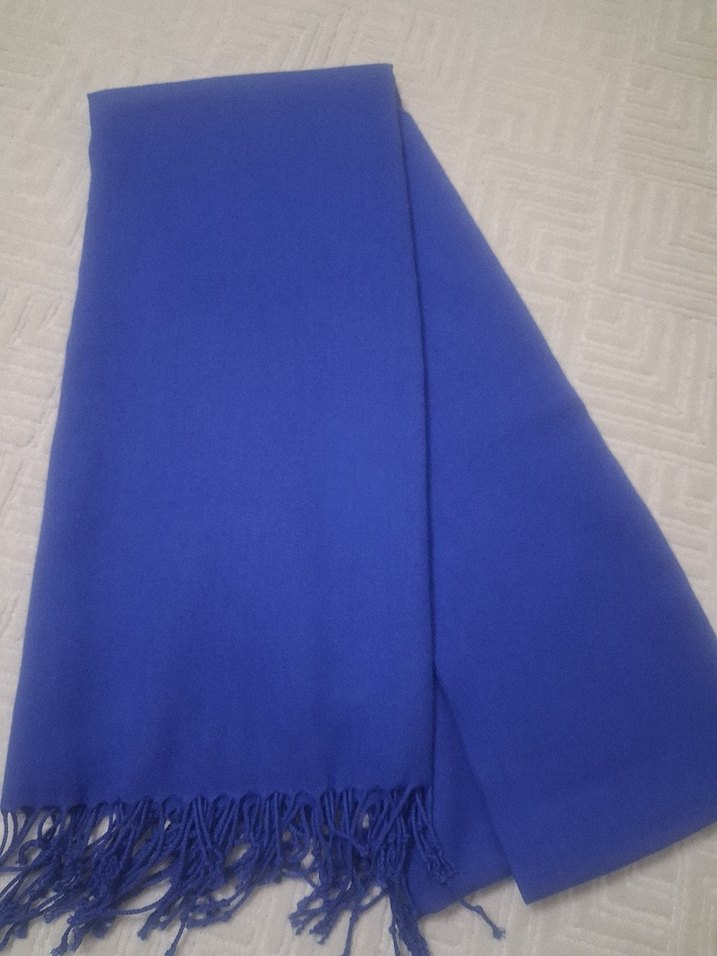 Lacivert ve Sax mavisi Şallar.. - Görsel 4