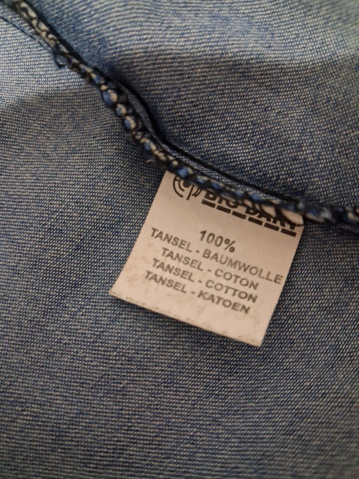 Düğmeli Mavi Denim Kadın Gömlek - Görsel 5