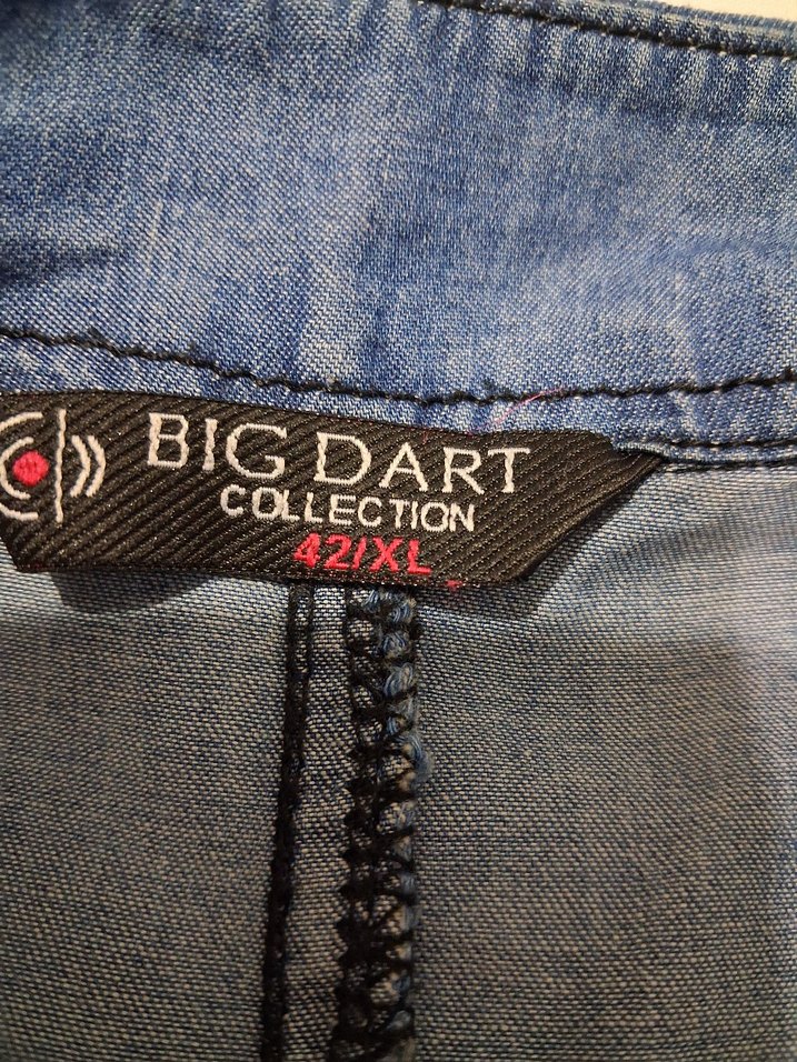 Düğmeli Mavi Denim Kadın Gömlek - Görsel 4