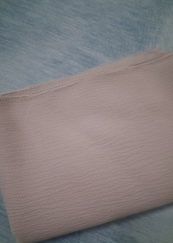 Bej ve pudra Kadın Pilili Suni Kumaş Şallar.. - Görsel 4