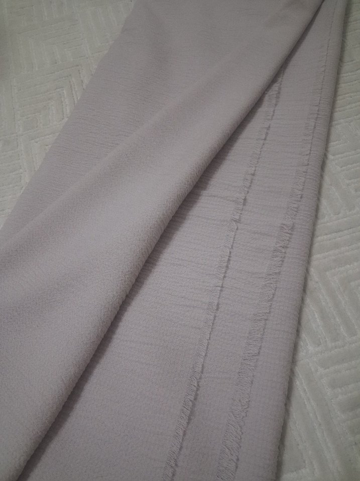 Bej ve pudra Kadın Pilili Suni Kumaş Şallar.. - Görsel 5