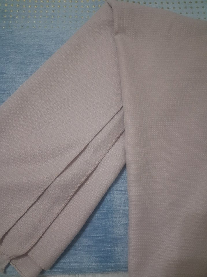 Bej ve pudra Kadın Pilili Suni Kumaş Şallar.. - Görsel 2