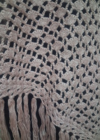 Pembe El Emeği Kadın Panço - Görsel 5