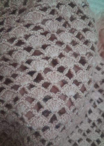 Pembe El Emeği Kadın Panço - Görsel 10