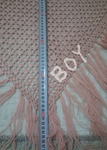 Pembe El Emeği Kadın Panço - Görsel 8