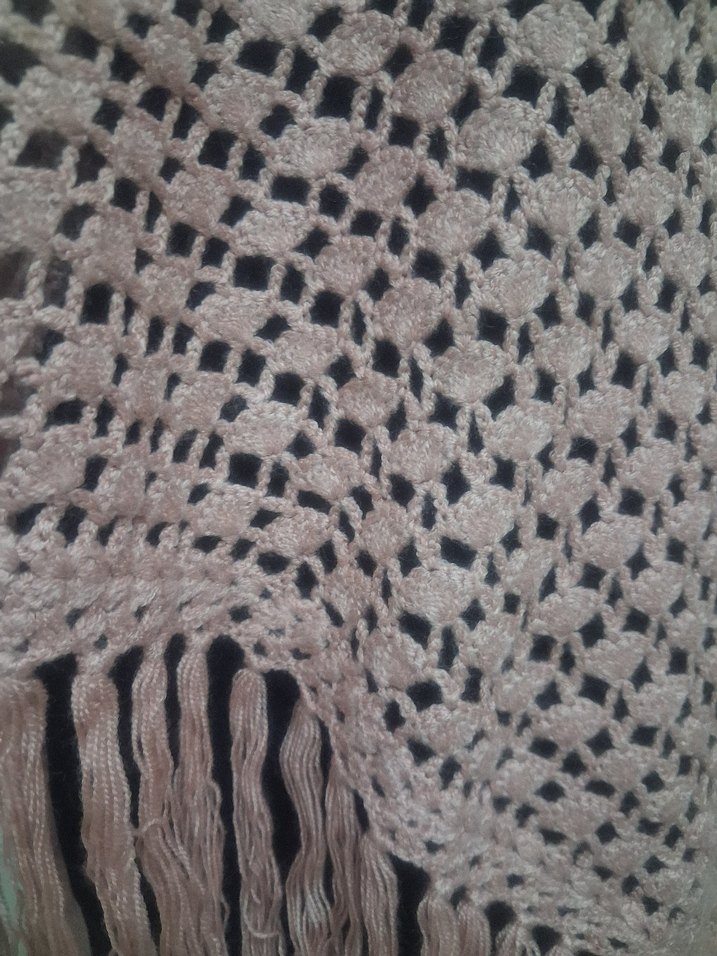 Pembe El Emeği Kadın Panço - Görsel 5