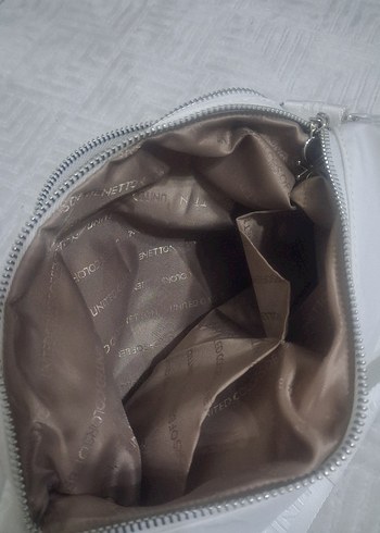 ORJİNAL BENETTON Baskılı Beyaz Kadın Çapraz Çanta.. - Görsel 8