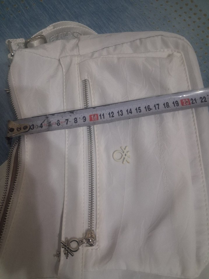 ORJİNAL BENETTON Baskılı Beyaz Kadın Çapraz Çanta.. - Görsel 3