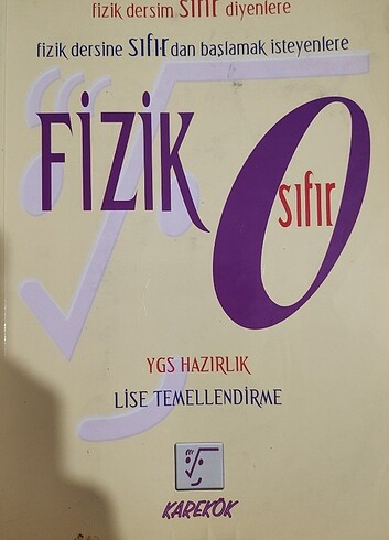 Fizik sıfır test kitabı 