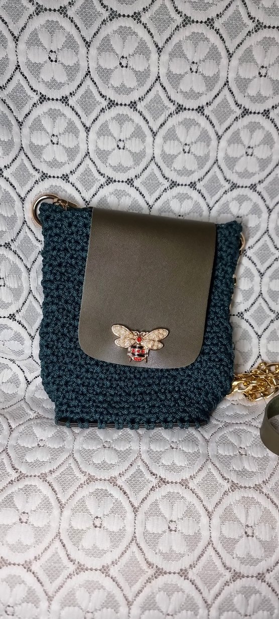 Örgü Kadın Çapraz Çanta - Görsel 2