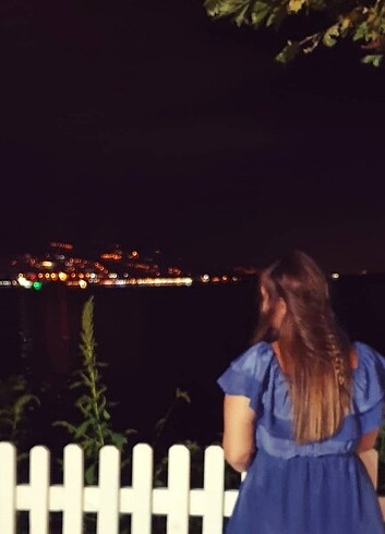 Omuzu Fırfırlı Elbise - Görsel 4