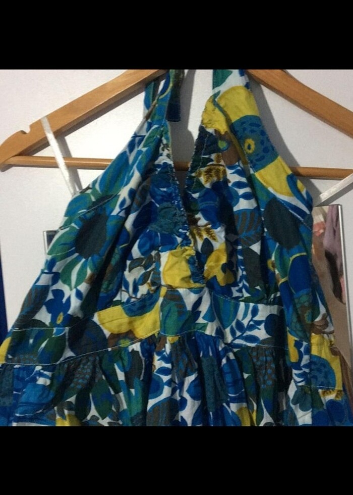 Boyundan Bağlamalı Elbise - Görsel 2