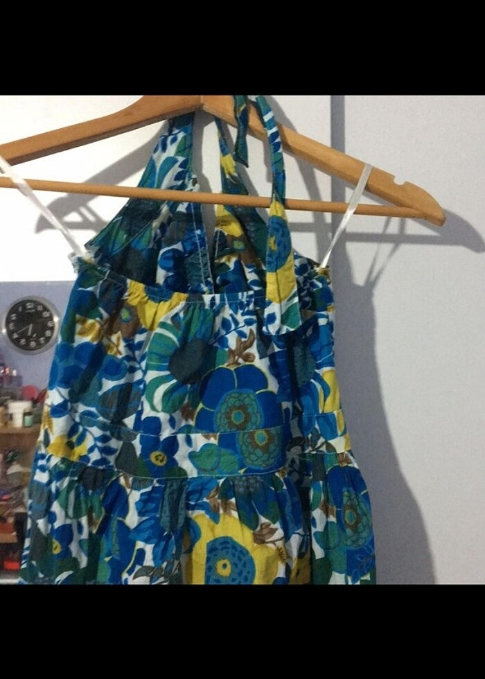 Boyundan Bağlamalı Elbise - Görsel 3