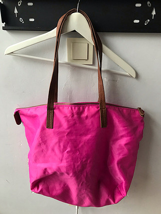 H&M pembe kol çantası