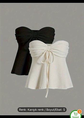 Kadın Beyaz Straplez Mini Bustier