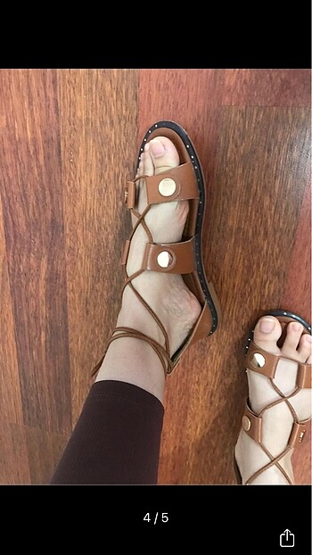 39 Beden kahverengi Renk Kadın sandalet taba rengi
