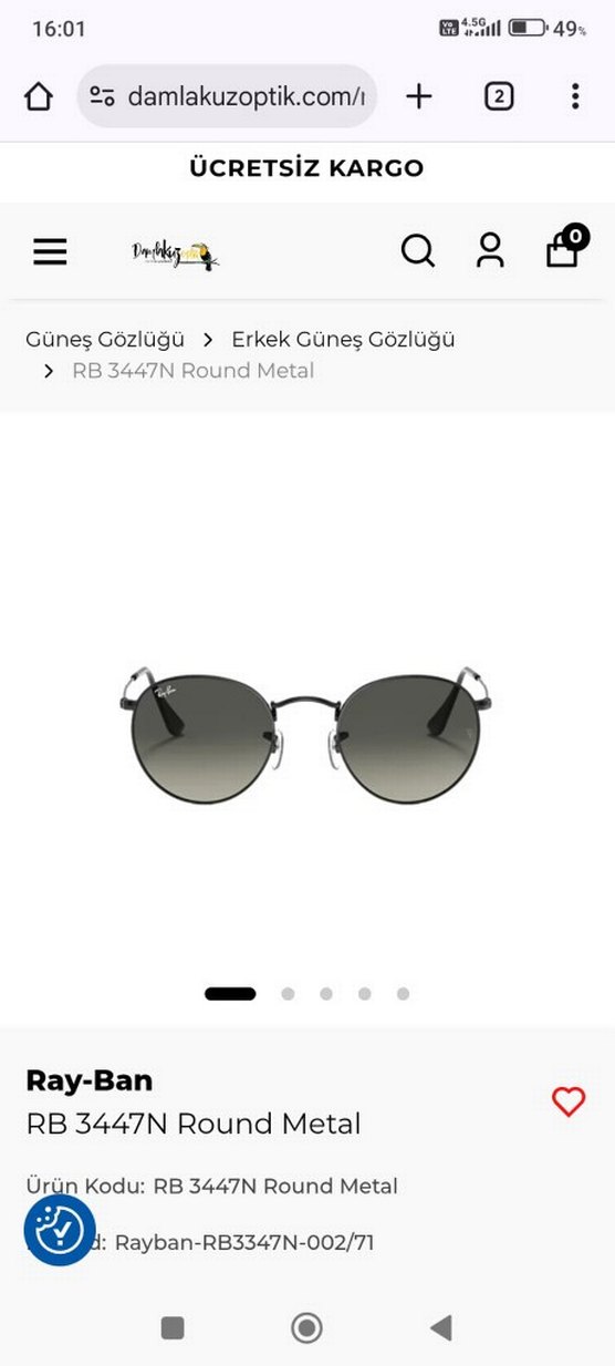 Şeffaf  Yuvarlak erkek Güneş Gözlüğü - Görsel 4