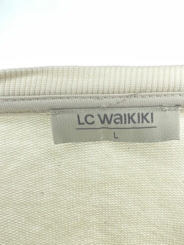 l Beden beyaz Renk LC Waikiki Sweatshirt %70 İndirimli.
