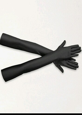 Sheinside Uzun siyah eldiven 