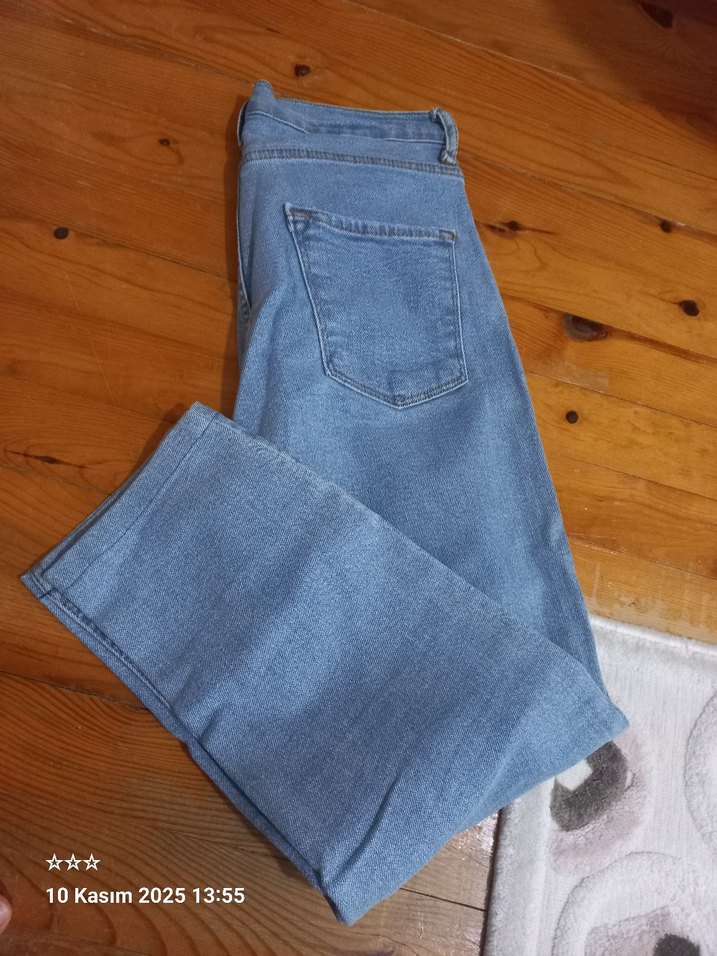 Mavi Regular Fit Midi Boy Kadın Kot Pantolon - Görsel 2