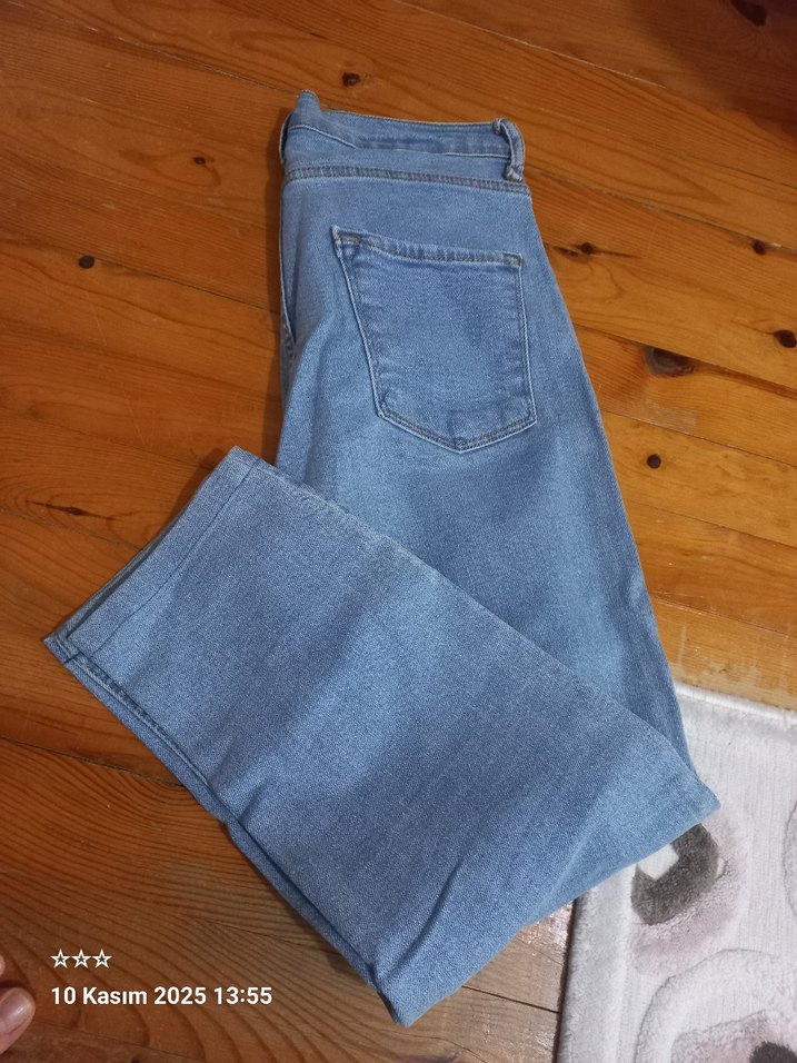 Mavi Regular Fit Midi Boy Kadın Kot Pantolon - Görsel 3