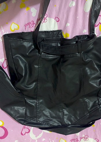 Kadın Siyah Deri Biker Ceket - Görsel 2