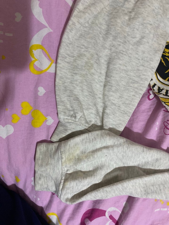 Gri Baskılı Uzun Kollu Kadın Sweatshirt - Görsel 3