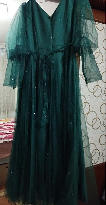 Simli Tüllü Abiye - Görsel 5