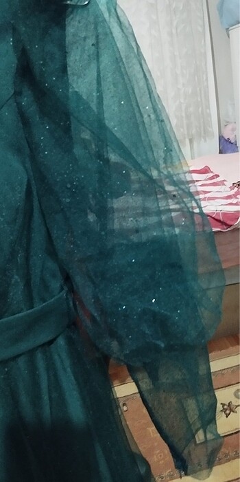 Simli Tüllü Abiye - Görsel 6