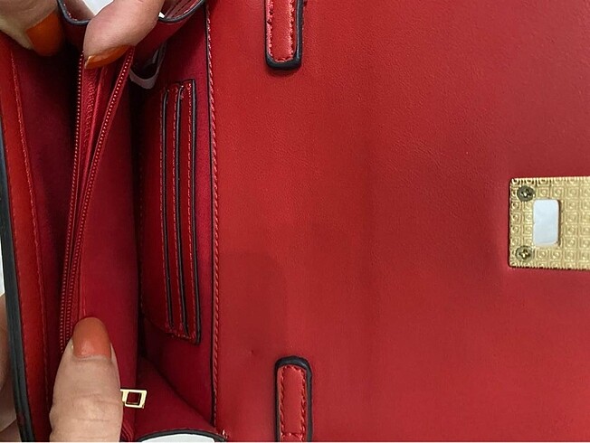  Beden kırmızı Renk Derimod cüzdan çanta