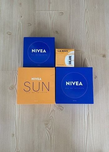 3-Nivea parfüm ve 1-La Rive Solare