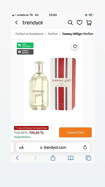  Beden Tommy hilfiger girl parfüm