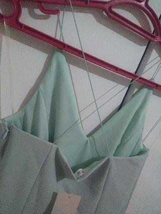 38 Beden turkuaz Renk Su yeşili/ mint mini elbise