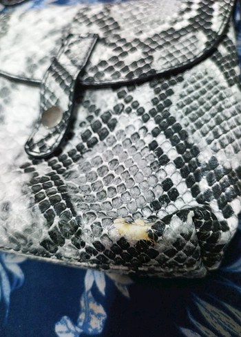 Yılan Desenli Gri Kemer Seti - Görsel 3