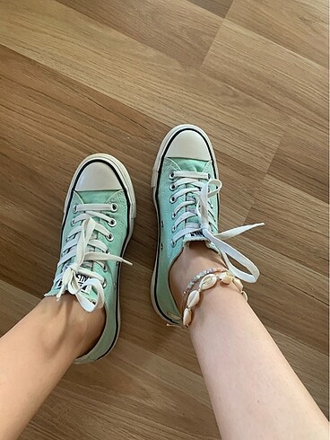 Mint su yeşili kısa converse