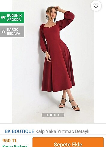 Bordo abiye elbise 