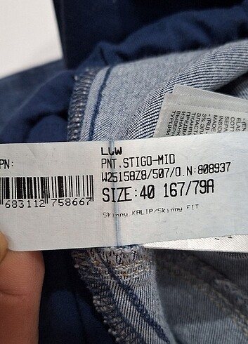 40 Beden Hamile kot pantalon