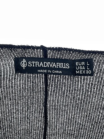 l Beden siyah Renk Stradivarius Uzun Elbise %70 İndirimli.