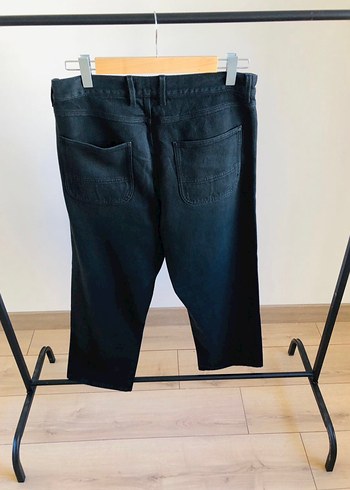 Siyah Regular Fit erkek Midi Kot Pantolon - Görsel 3