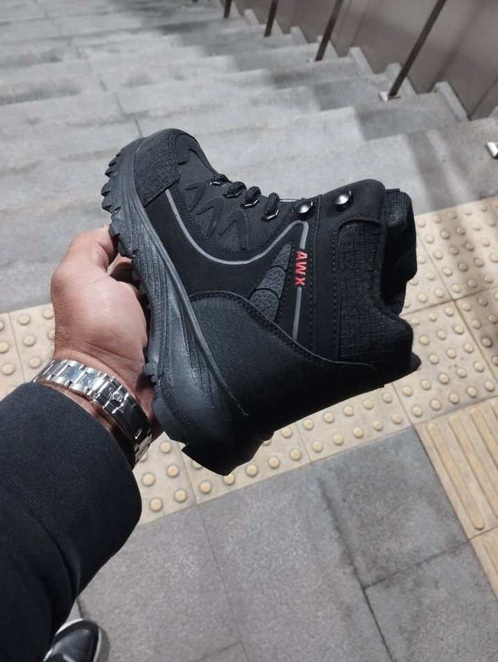 Siyah Bağcıklı Erkek Outdoor Spor Botu - Görsel 4