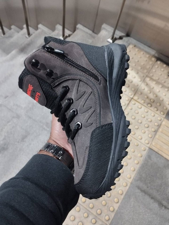 Gri Kamuflaj Bağcıklı Erkek Outdoor Bot - Görsel 2