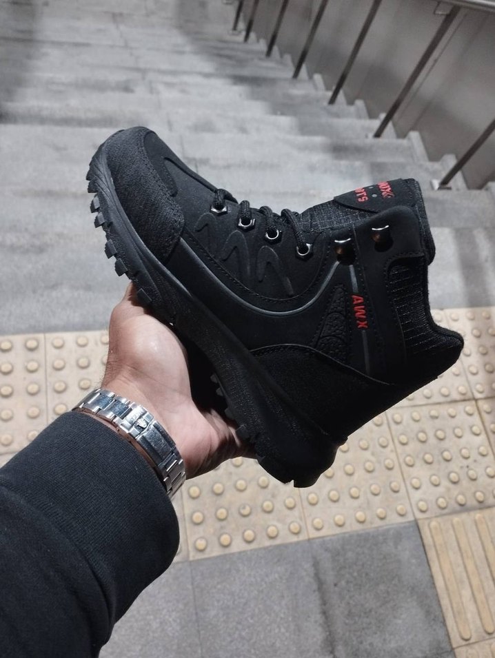 Siyah Bağcıklı Erkek Outdoor Spor Botu - Görsel 2