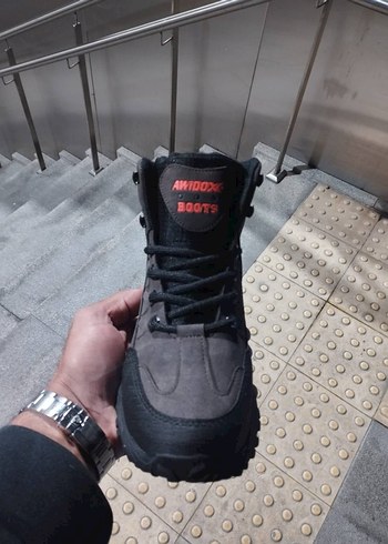 Gri Erkek Outdoor Bağcıklı Bot - Görsel 5